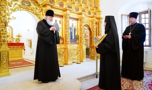 Святейший Патриарх Московский и всея Руси Кирилл в Новодевичьем монастыре