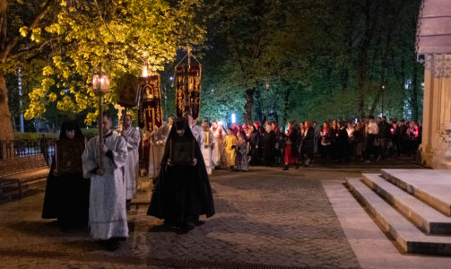 Пасхальные богослужения в Новодевичьем монастыре