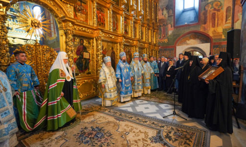 Освящение Смоленского собора Новодевичьего монастыря